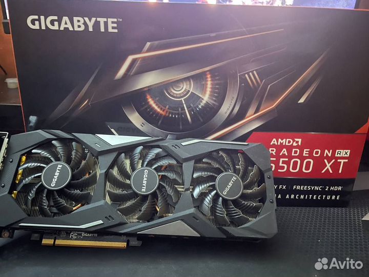 Видеокарта gigabyte Radeon RX 5500 XT gaming OC 8G