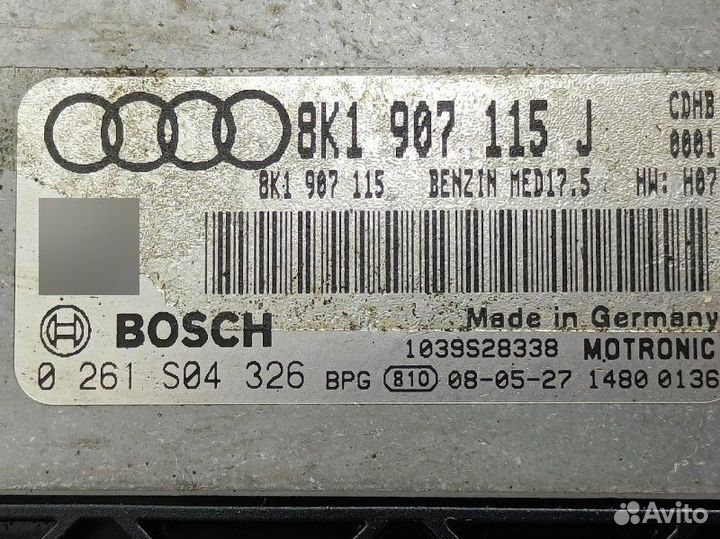 Блок управления двс Audi A4 B8 1.8 CDH 2010