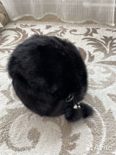 Берет шапка норковая женская