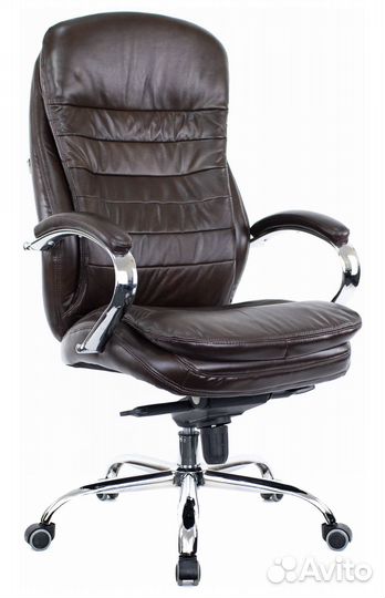 Кресло офисное Everprof Valencia M Кожа Коричневый