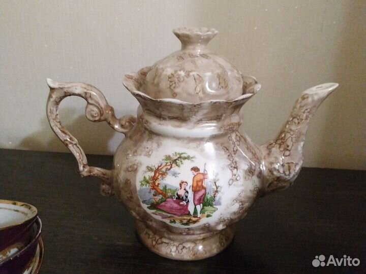 Пиалки бу, чайник заварочный, чашки и сахарница