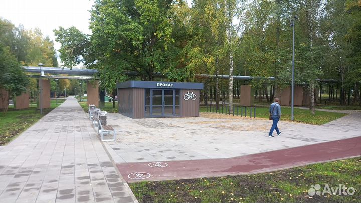 Модульный павильон велопрокат хозблок