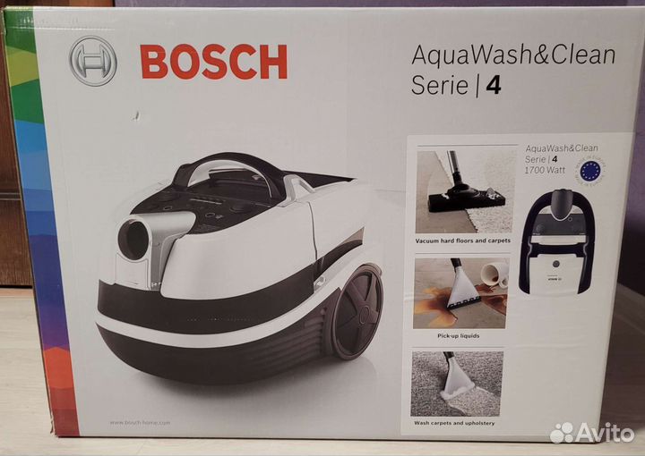 Моющий пылесос bosch BWD41740