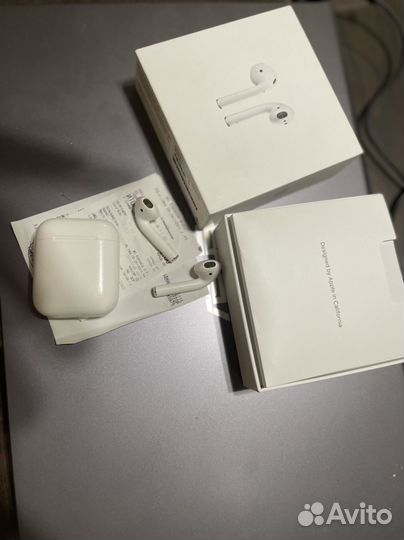 Беспроводные наушники Airpods 2 оригинал