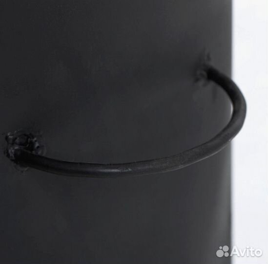 Очаг под казан 2 мм с трубой и дверцей