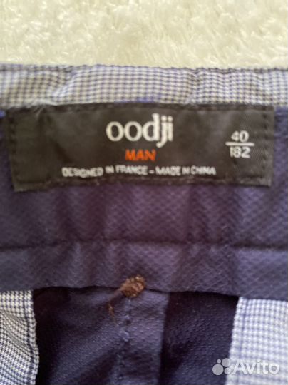 Брюки темно синие Oodji