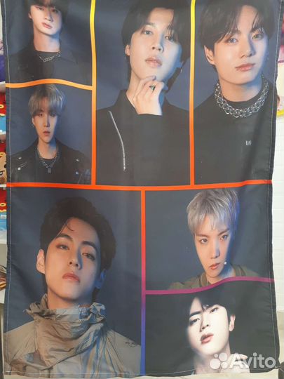 Плакат на ткани BlackPink, Bts, StrayKids в ассор