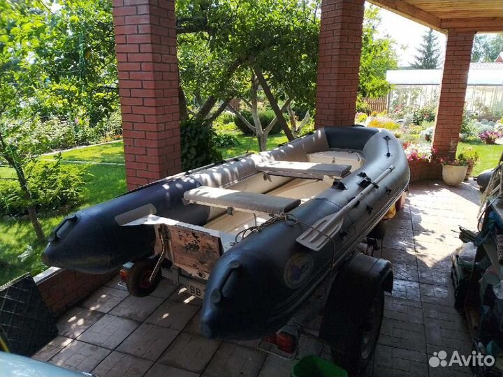 Лодка риб +мотор+прицеп