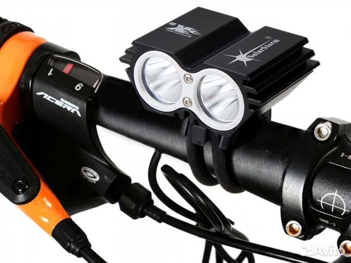 Вело-фара SolarStorm X2 супер-яркая Новая