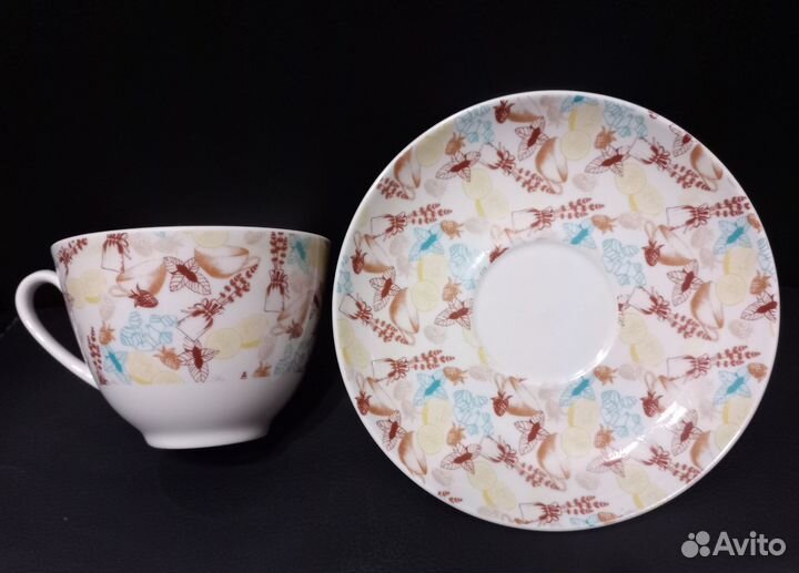 Чашка с блюдцем фарфор ифз