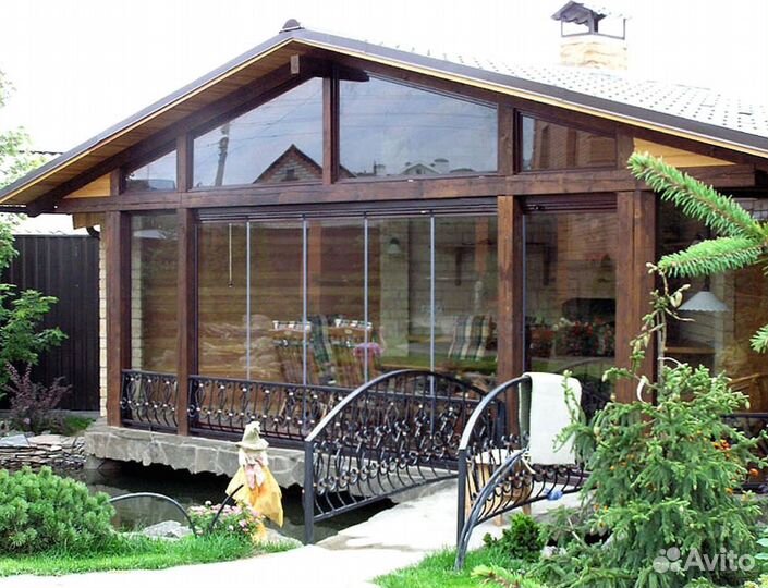 Безрамное остекление раздвижной системой