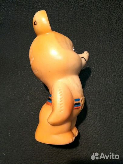Игрушка ссср. Олимпийский мишка. Резина