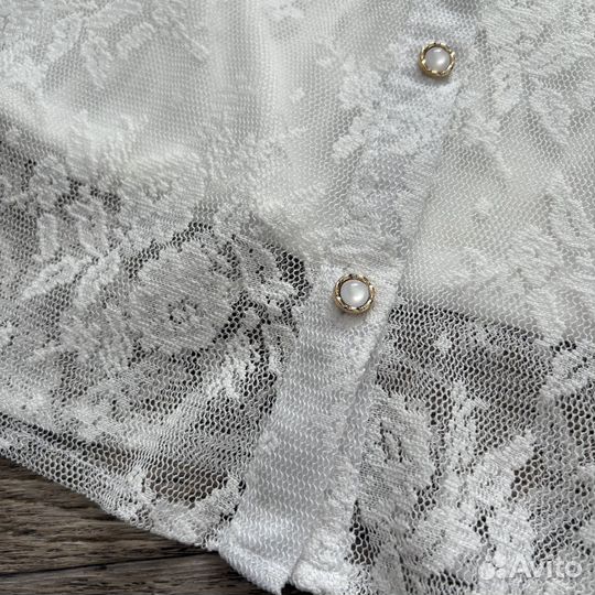 Новая кружевная блузка, 146-152см