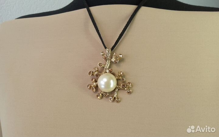 Комплект бижутерии серьги и кулон