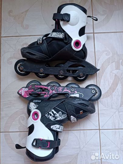 Ролики детские oxselo 34-36,сумка