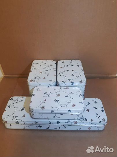 Набор жестяных коробок IKEA flaten