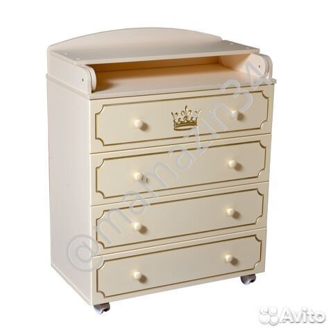Комод с пеленальной доской 804 мдф crown
