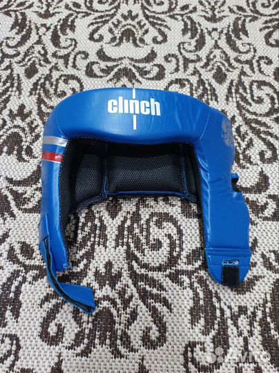 Боксерский шлем clinch синий