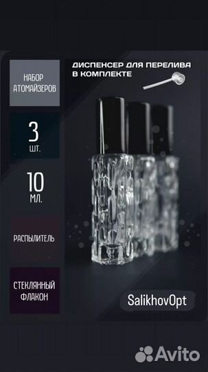 Пустые флаконы для духов