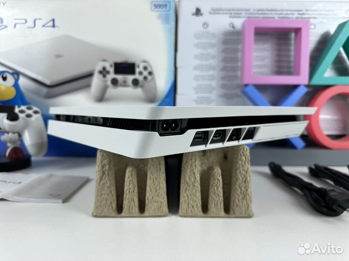 Sony PS4 Slim 500GB White полный комплект