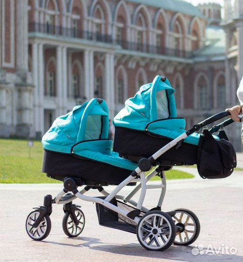 Детская коляска для двойни Бебетто 42