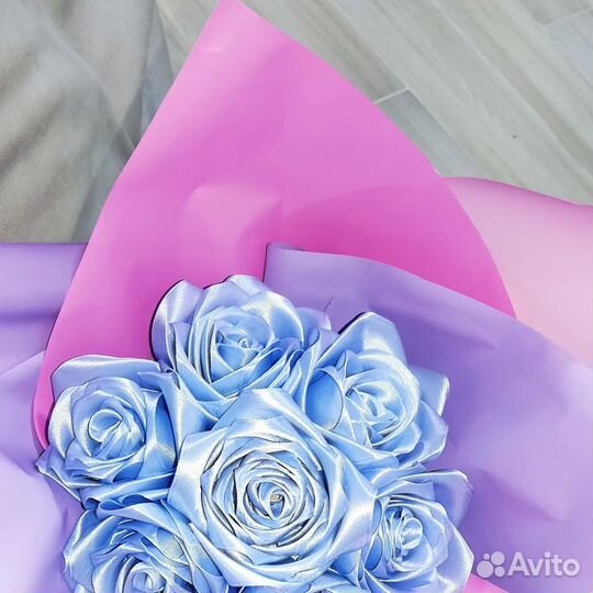 Букет из атласных лент