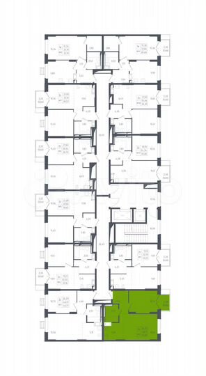 2-к. квартира, 40,8 м², 13/17 эт.