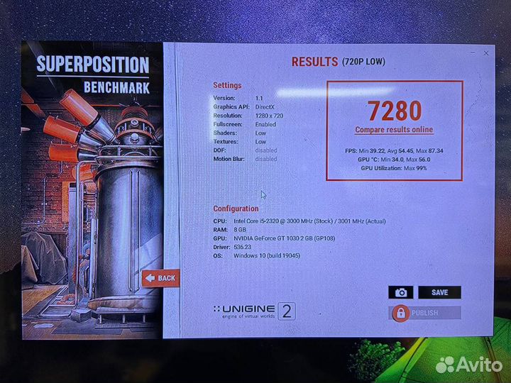 Пк Core i5 3.3Ghz 4 ядра/ GeForce GT 1030 2Gb/ SSD