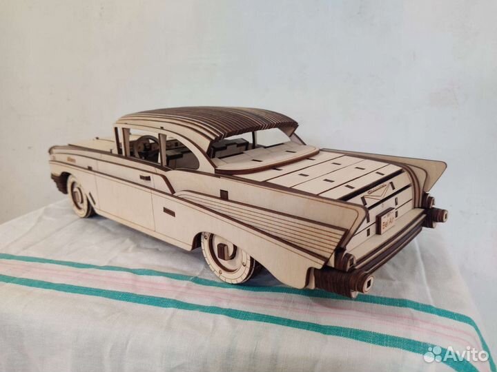 Деревянная модель автомобиля Chevrolet Bel Air 59