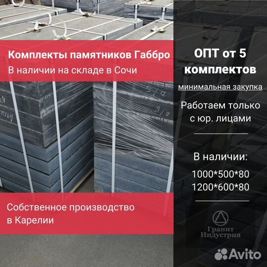 Гранитные памятники оптом в наличии на складе