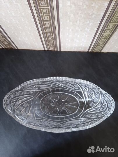 Ваза-салатница хрусталь