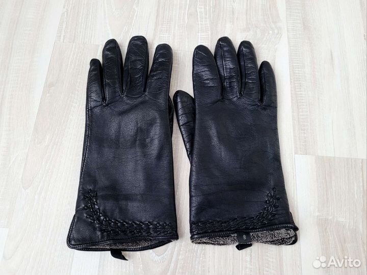 Перчатки женские натуральная кожа утепленные