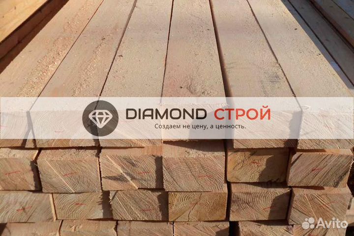 Брус обрезной нестроганный