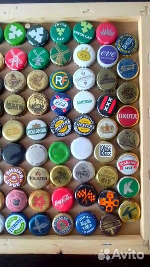 Коллекция пивных кронен пробок. 167 шт