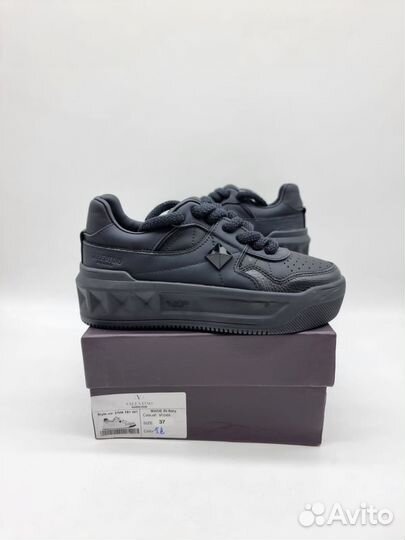 Кеды valentino черные/белые