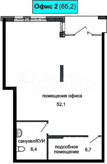 Офис, 65.2 м²