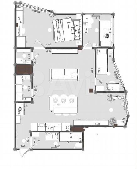 4-к. квартира, 105 м², 5/12 эт.