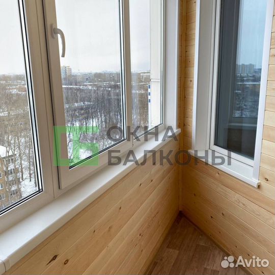 Остекление балконов в пятиэтажке