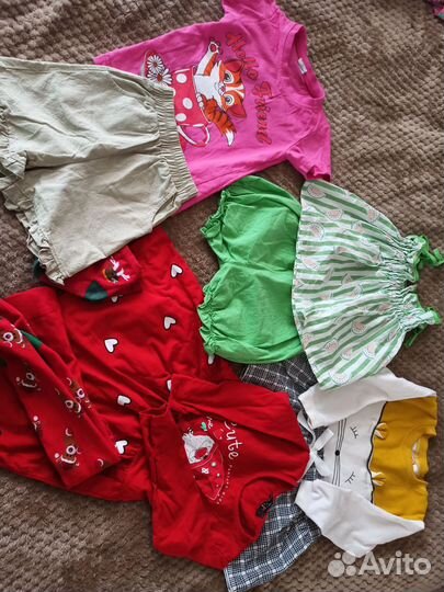 Детские вещи пакетом на девочку 98 104