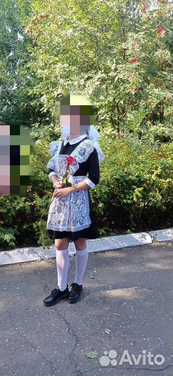 Школьный фартук и платье