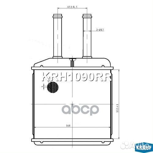 Радиатор отопителя KRH1090RR Krauf