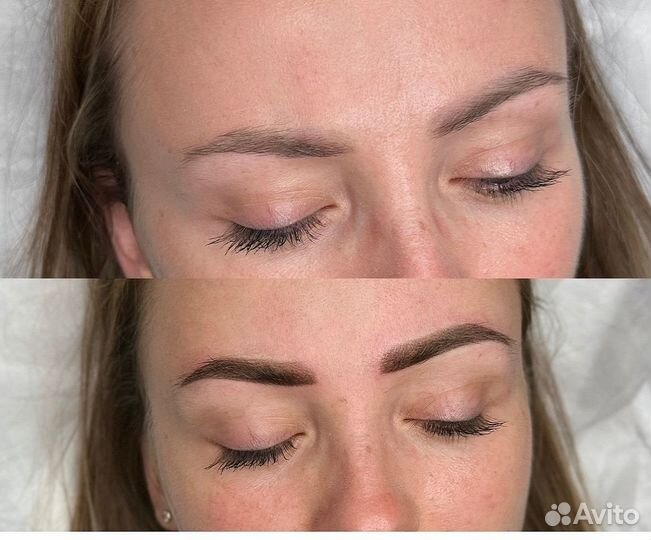Перманентный макияж бровей губ. Модели