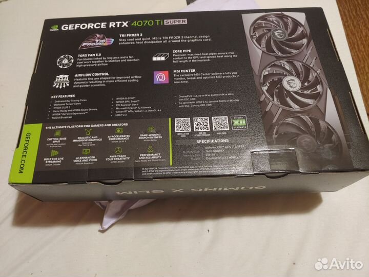 Msi RTX 4070 Ti Super (Новая), на гарантии