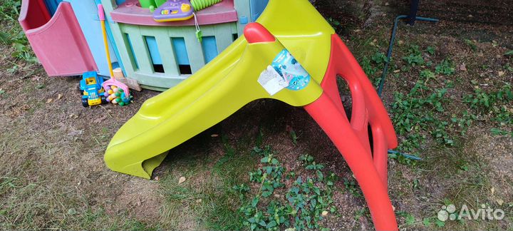 Детский игровой домик уличный + горка