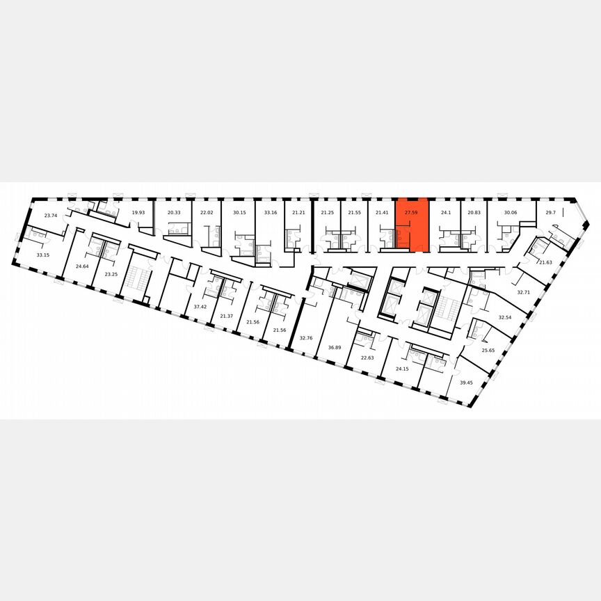 Апартаменты-студия, 27,6 м², 2/15 эт.