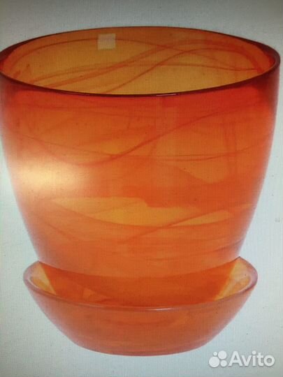 Горшки для цветов стекло, Бренд NiNaGlass