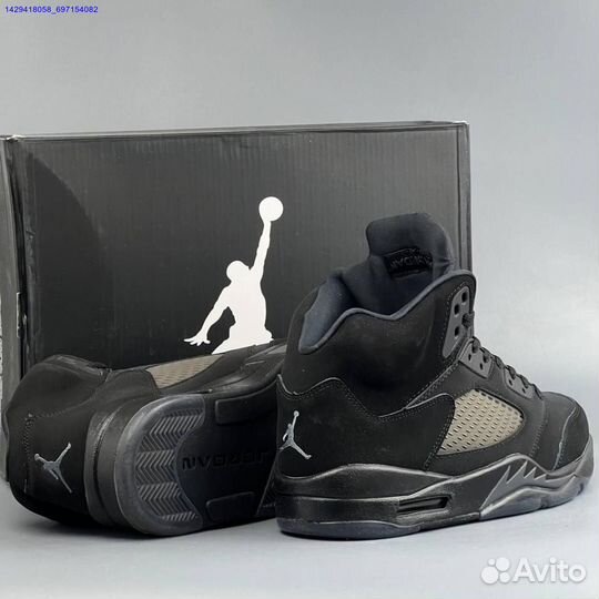 Кроссовки Nike Jordan 5 Black Cat (Арт.99874)