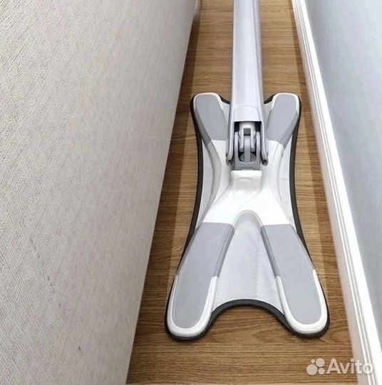 Швабра с оджимом+ две насадки в комплекте