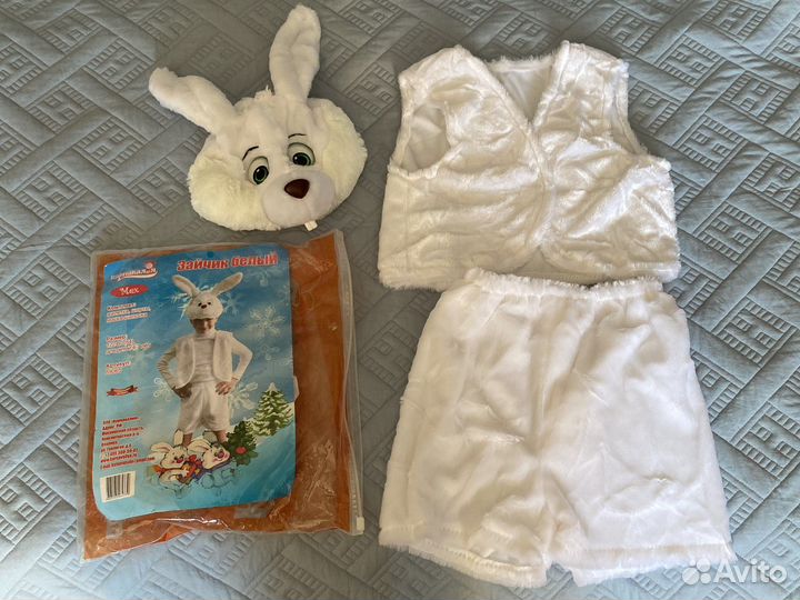 Новогодний костюм для мальчика зайчика