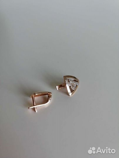 Золотые серьги Бронницкий ювелир